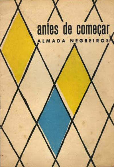 Peça de teatro Antes de Começar, Teatro D. Maria II, 1956 (capa desenhada por Almada; escrita em 1921).
